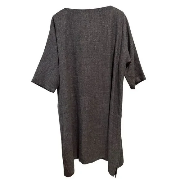 Eskandar Alpaca and Silk Blend Boatneck Dress Size 0 US S